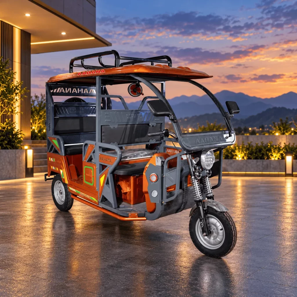 Aahana 2 (A2) Ultra Plus electric rickshaw - orange